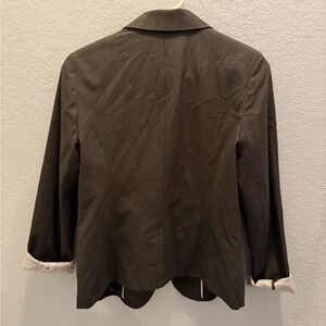 GAP Women's Dark Gray Pinstripe Blazer